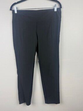 Athleta Women's Black Print Cropped Leggings Size M #68368